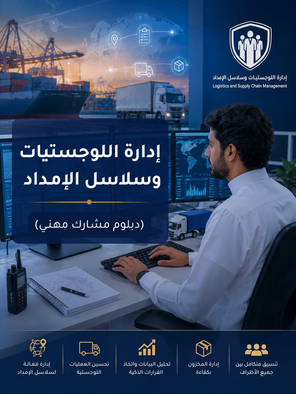 إدارة اللوجستيات وسلاسل الإمداد (دبلوم مشارك مهني)