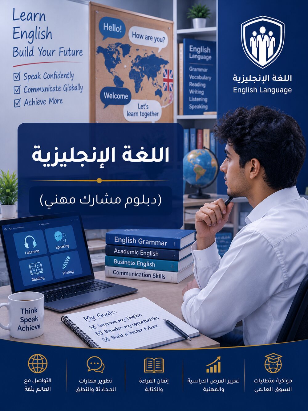 اللغة الإنجليزية (دبلوم مشارك مهني)